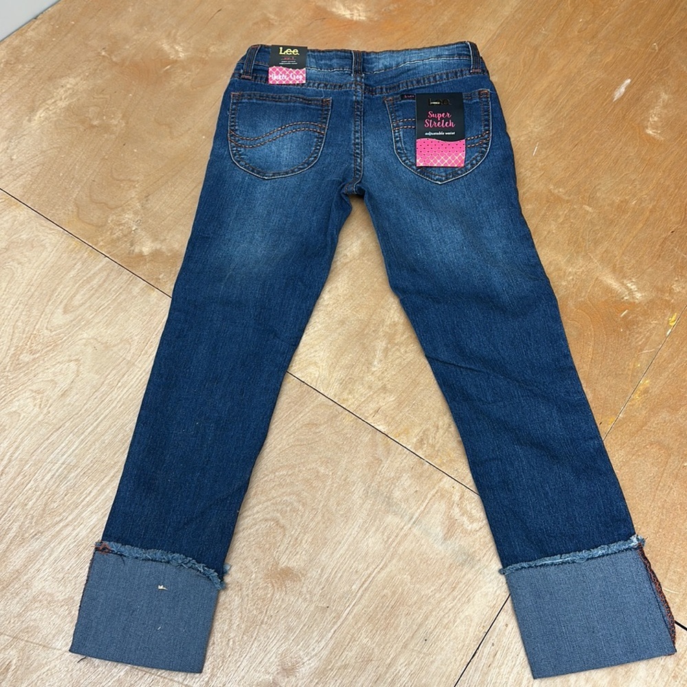 Lee jeans embroidered girls size 8 super‎ stretch new - Picture 7 of 7